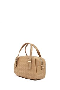 کیف کراس بادی زنانه بژ بلند طرح‌دار دری مد