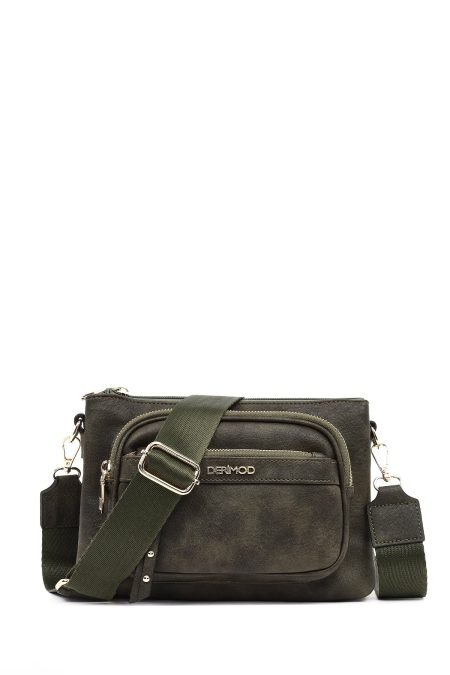 کیف کراس بادی زنانه خاکی دری مد