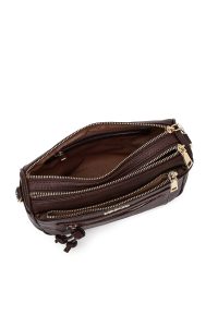 کیف کراس بادی زنانه قهوه‌ای دری مد