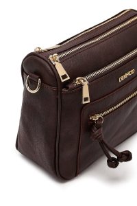 کیف کراس بادی زنانه قهوه‌ای دری مد