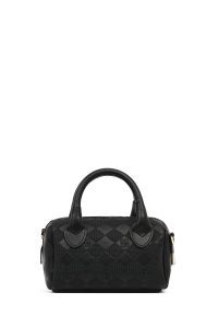 کیف کراس بادی زنانه مشکی بلند طرح‌دار مینی دری مد