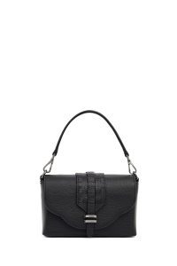 کیف کراس بادی زنانه مشکی بلند چرمی دری مد