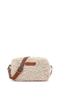 کیف کراس بادی زنانه کرم بلند پشمی دری مد