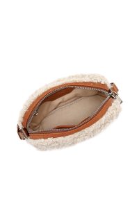 کیف کراس بادی زنانه کرم بلند پشمی دری مد