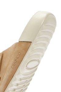 Kadın Bej Bantlı Nubuk Deri Comfort Terlik