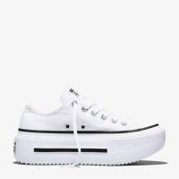 کتونی کانورس آل استار Chuck Taylor Lift Double Stack لژدار سفید مردانه و زنانه اورجینال