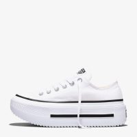 کتونی کانورس آل استار Chuck Taylor Lift Double Stack لژدار سفید مردانه و زنانه اورجینال