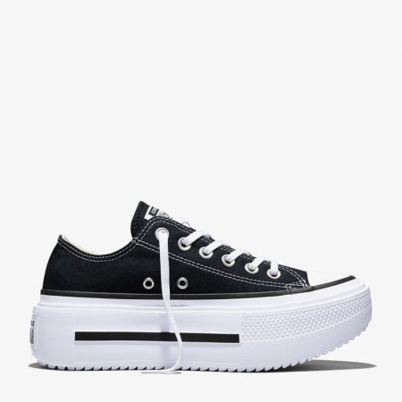 کتونی کانورس آل استار Chuck Taylor Lift Double Stack لژدار مشکی مردانه و زنانه اورجینال