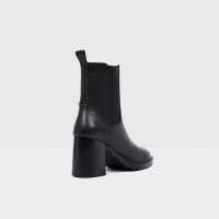 بوت زنانه مشکی پاشنه‌دار چرم بژ آلدو NARITA-TR – ALDO