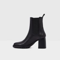 بوت زنانه مشکی پاشنه‌دار چرم بژ آلدو NARITA-TR – ALDO