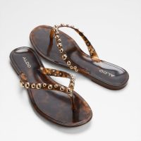 دمپایی تخت زنانه قهوه‌ای ALIIX – ALDO