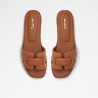 دمپایی زنانه تخت قهوه‌ای آلدو ELENAA – ALDO
