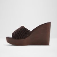 دمپایی لژدار زنانه قهوه‌ای GROUNDED – ALDO