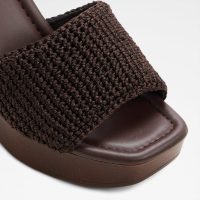 دمپایی لژدار زنانه قهوه‌ای GROUNDED – ALDO
