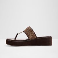 دمپایی لژدار زنانه قهوه‌ای TRENALA – ALDO
