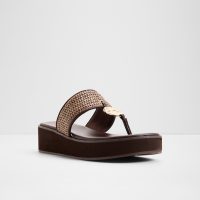 دمپایی لژدار زنانه قهوه‌ای TRENALA – ALDO