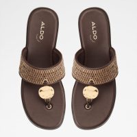 دمپایی لژدار زنانه قهوه‌ای TRENALA – ALDO