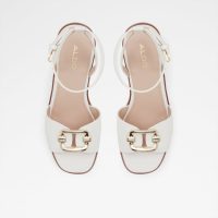 صندل لژدار زنانه سفید CARRABRIRIA – ALDO