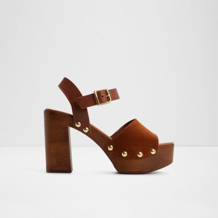 صندل لژدار زنانه قهوه‌ای NILORIA – ALDO