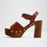 صندل لژدار زنانه قهوه‌ای NILORIA – ALDO