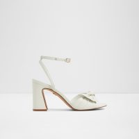صندل پاشنه دار زنانه سفید ANGELKNOT – ALDO