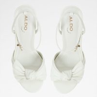 صندل پاشنه دار زنانه سفید ANGELKNOT – ALDO