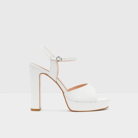 صندل پاشنه دار زنانه سفید LYDIA-TR – ALDO