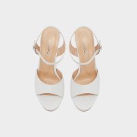 صندل پاشنه دار زنانه سفید LYDIA-TR – ALDO