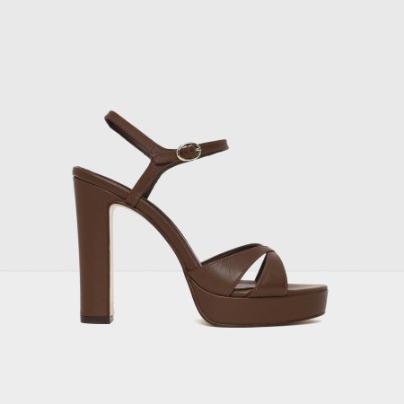 صندل پاشنه دار زنانه قهوه‌ای KLAYTON-TR – ALDO