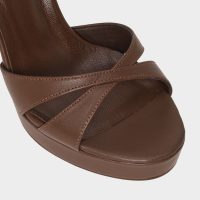 صندل پاشنه دار زنانه قهوه‌ای KLAYTON-TR – ALDO