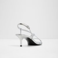 صندل پاشنه دار زنانه نقره‌ای OLIVIE – ALDO