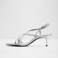 صندل پاشنه دار زنانه نقره‌ای OLIVIE – ALDO
