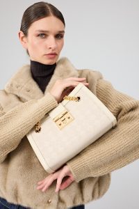 کاپشن تدی زنانه بژ کوتاه Cortina دری مد
