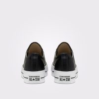 کتونی چرمی لژدار کانورس آل استار Chuck Taylor All Star مشکی مردانه و زنانه اورجینال