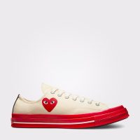 کتونی کانورس آل استار Chuck ۷۰ x Comme Des Garçons Play کرم مردانه و زنانه اورجینال