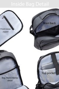 کوله پشتی پارچه‌ای تکنولوژیک طوسی بدون‌جنسیت D-Pack