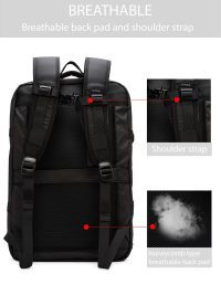 کوله پشتی پارچه‌ای تکنولوژیک مشکی بدون‌جنسیت D-Pack
