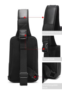 کوله‌پشتی تکنولوژیک مردانه مشکی D-Pack دری مد