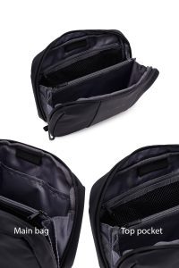 کیف دستی مردانه مشکی مینی D-Pack دری مد