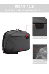 کیف دستی پارچه‌ای مردانه خاکستری D-Pack دری مد