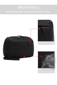 کیف دستی پارچه‌ای مردانه مشکی D-Pack دری مد