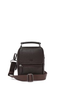 کیف دستی چرمی مردانه قهوه ای دری مد