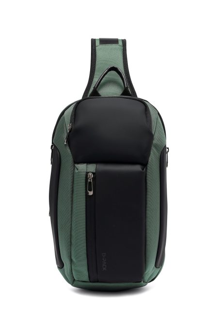 کیف دوشی مردانه سبز D-Pack دری مد