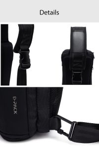 کیف دوشی مردانه مشکی D-Pack دری مد