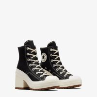 لوفر لژدار کانورس آل استار Chuck ۷۰ De Luxe Heel مشکی زنانه اورجینال