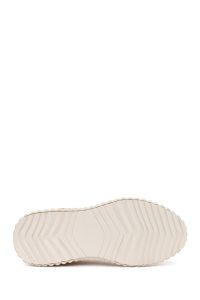 کتونی زنانه طلایی طرح دار بنددار زیره ضخیم دری مد