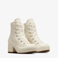 کتونی لژدار کانورس آل استار Chuck ۷۰ De Luxe Heel کرم زنانه اورجینال