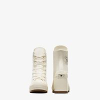 کتونی لژدار کانورس آل استار Chuck ۷۰ De Luxe Heel کرم زنانه اورجینال
