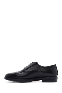 کفش مردانه مشکی بنددار چرم کلاسیک دری مد
