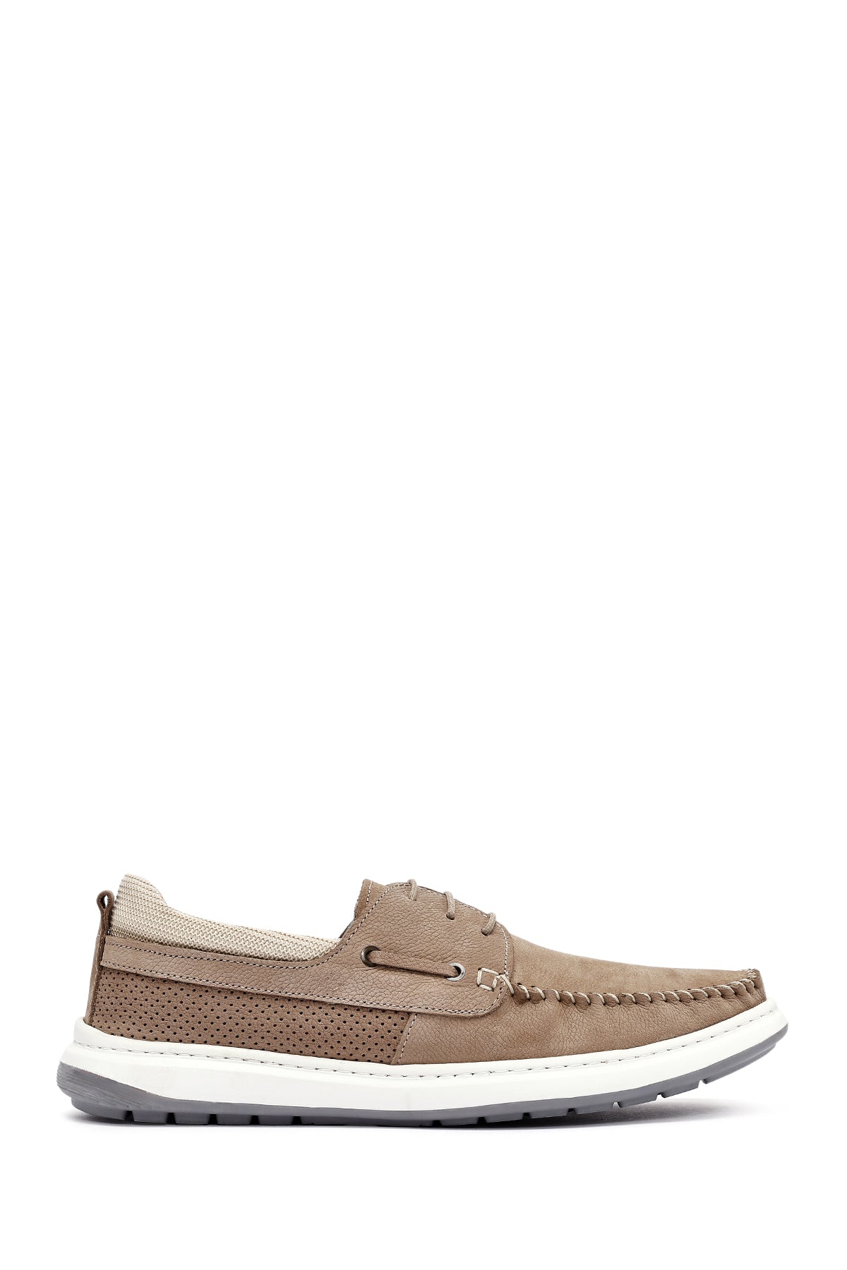 کفش مردانه نبوک بژ بندی کژوال دری مد